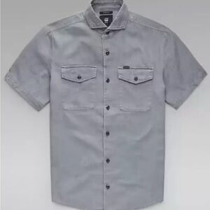 G-Star Raw Shirt Mens XXL Short Sleeve Button Up Pockets Casual